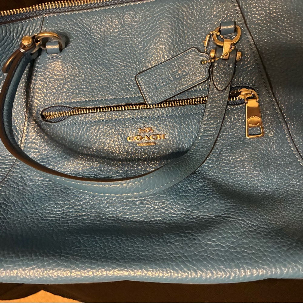 Coach Royal Blue Shoulder Bag with optional crossbody strap